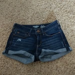 Levi's Denim Dark Wash Jean Shorts